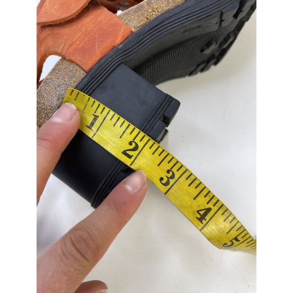 Vintage Chunky Platform Leather Heeled Fisherman Sandals by 9&Co. - Picture 5 of 9